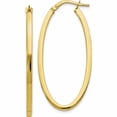 thumbnail image 1 of 10k Polished Oval Hinged Hoop Earrings (41x25), 1 of 5