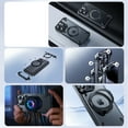 thumbnail image 6 of for iPhone 15 Pro Max Case, Military Drop Tested Compatible with MagSafe Build in Kickstand Metal Semi-Frame Slim Hard Back Shockproof Anti-Scratch Fast Wireless Charging, Black, 6 of 8