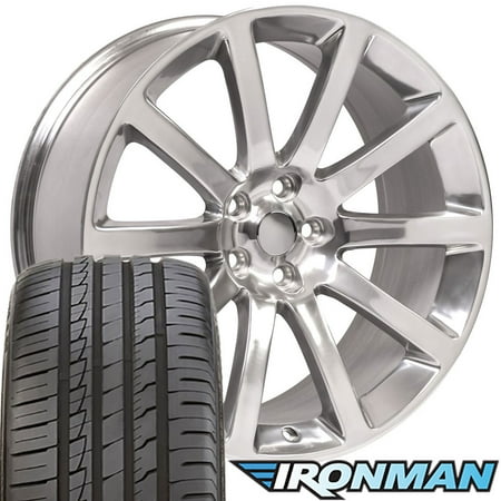 Chrysler 300 Tires 20x9 Wheels, Tires and TPMS Fit Dodge, Chrysler - 300 SRT Style Silver Rims, Hollander 2253 w/Tires - SET ()