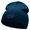 Navy, variant on Back Off Saying Embroidered Short Beanie - Dk Grey OSFM