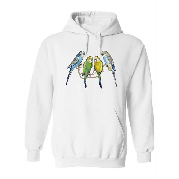 Australian Parakeets Hoodie Women -Image by Shutterstock, Female Small