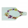 thumbnail image 1 of Butterfly Cutting Board, Butterfly Corolla with Herbs Nature Protection from Fear Morph Path Image, Decorative Tempered Glass Cutting and Serving Board, Wine Bottle Shape, Multicolor, by Ambesonne, 1 of 1