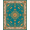 Turquoise, Pattern 1, variant on ODIKA 8x10 Machine Washable Non-Slip Area Rug, Jewel Baroque Palace Enchanting Mystical High Traffic Rug, Turquoise, 663736