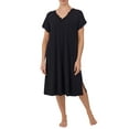 thumbnail image 3 of Secret Treasures Women's and Women's Plus Traditional Knit Short Sleeve V-Neck Gown, 3 of 6