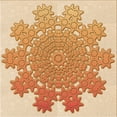 thumbnail image 1 of Ahgly Company Machine Washable Indoor Square Transitional Orange Area Rugs, 6' Square, 1 of 7