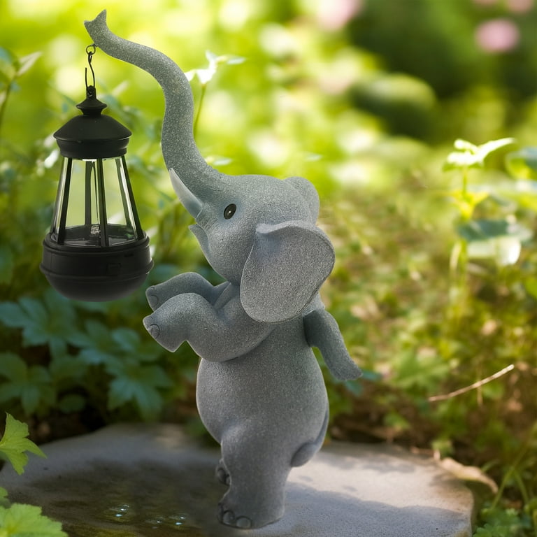 Solar elephant garden light new arrivals