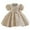 R/1119Beige, variant on Vividxx Flower Girl Dresses For Baby Girls Party Dresses Infants Puff Sleeve Pageant Dress O-Neck With Bowknot Classic Sundress