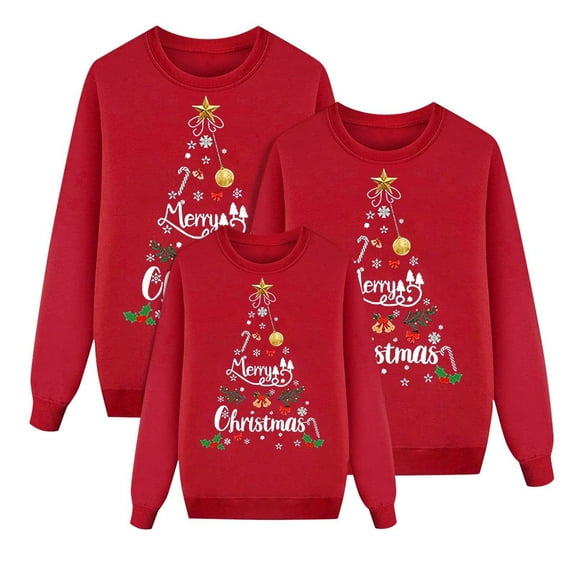 Christmas Family Matching Pajamas Sets, Merry Christmas Pajamas Warm Flannel, Long Sleeved Crew Neck Sweatshirt, Xmas Festival Pjs, Christmas Theme Pajamas, Christmas Gifts