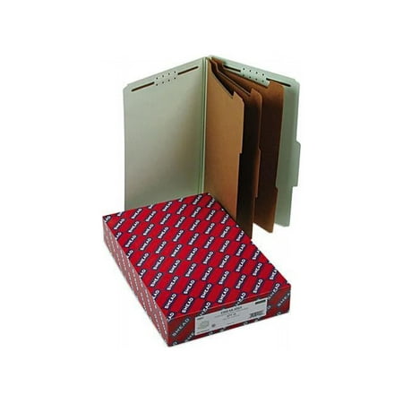 UPC: 0386486190917 | Smead 19091 3  Expansion Classification Folders  Legal  Eight-Section  Gray-Green  10/Box