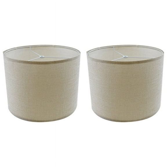 Lamp Shades Natural Linen Lampshades Replacement Fabric Lampshades for Bedroom Study Table Lamp Floor Lamp,2 x lamp shades,creamy white