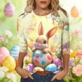 thumbnail image 7 of Qingpeng 3/4 Sleeve Easter Shirts for Women Cute Bunny Egg Print Crewneck Tunic Tops Spring Summer Blouse Tops Size S-5XL, 7 of 7