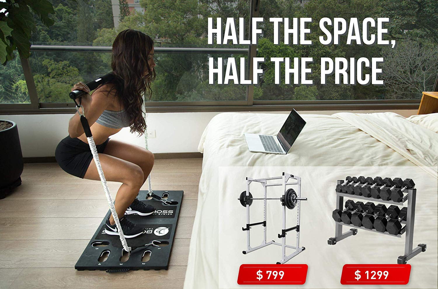 【新品未使用】BODY BOSS 2.0 full Band Free Shipping! BodyBoss 2.0 - Full Portable Home Gym Workout
