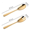 thumbnail image 2 of Using Buffet Pasta Flatware Utensils Tableware Dinnerware Restaurant Tools Spoons Forks Salad Fork Dinner Spoon Dessert Spoon PURPLE, 2 of 8