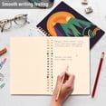 thumbnail image 4 of FORMRS 1-Subject Spiral Notebook 8" x 5" College Ruled 60 Refillable Sheet A5 Hard Cover, 2 Pack, Abstract Animals, 4 of 7
