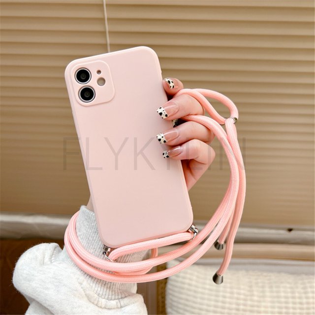 Funda de teléfono con cordón para Samsung Galaxy S21 S20 FE S23 Plus Note 20 S10 Plus S22 funda de silicona Ultra suave