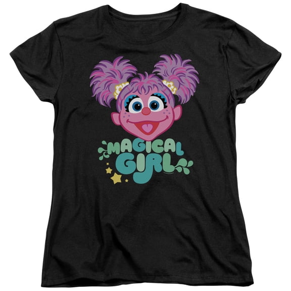 Sesame Street Scribble Head S/S Women's T-Shirt Black