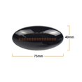 thumbnail image 5 of 2Pcs Led Fender Side Marker Light Sequential Blinker Lamp Indicator Black Lens Compatible for Side Marker Turn Signal Lights, 5 of 5