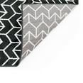 thumbnail image 5 of Trans-Ocean Imports LAU80731848 7 ft. 10 in. x 9 ft. 10 in. Liora Manne Luna Chevron Indoor Wilton Woven Rectangle Rug - Black, 5 of 7