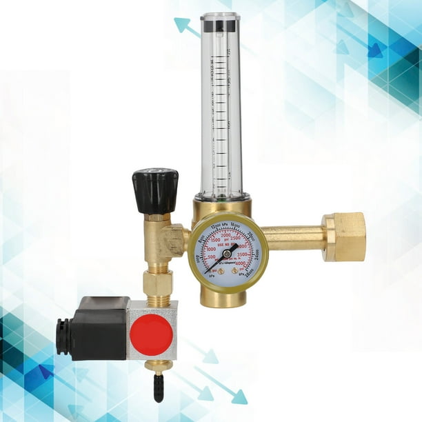 Regulador De CO2 Metrón De Flujo De Flujo Dual Válvula De Latón Material De Latón Hydroponics Interiores