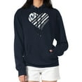 thumbnail image 4 of Women's G-III 4Her by Carl Banks  Navy New York Yankees Heart Fleece Pullover Hoodie, 4 of 5