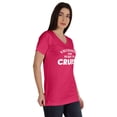 thumbnail image 2 of Inkmeso Vaccinated And Ready To Cruise Funny Pro-Vaccine V-Neck T-shirt For Womens, 2 of 8