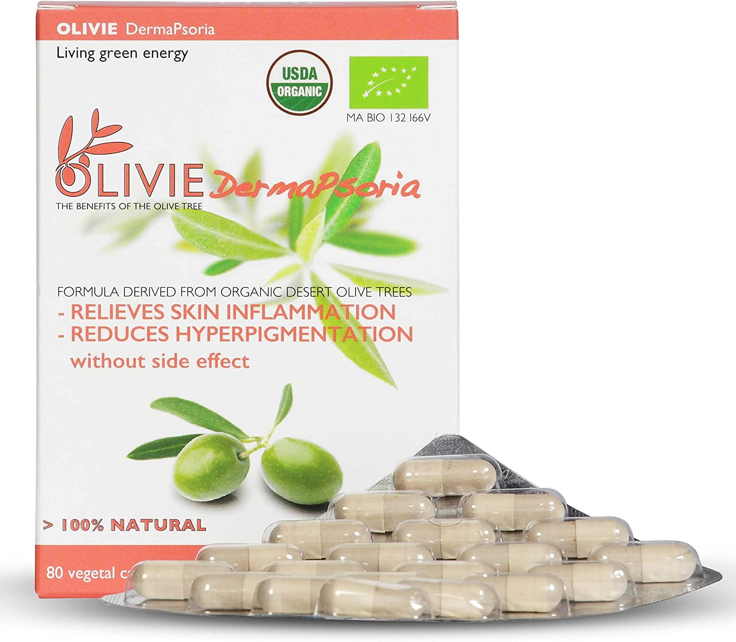 Organic Olive Leaf Extract Supplement for Women and Men by OLIVIE