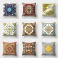 thumbnail image 4 of HEVIRGO Coussin de Taille Fleur Colorée Symétrique Style Mexicain Rétro, 4 of 10