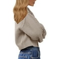 thumbnail image 4 of Kaemgyyd Cardigan Fore Women Lightweight Long Sleeve Solid Casual Sweater Button down Cropped for Fall Winter, 4 of 6