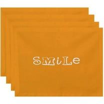 Simply Daisy 18" x 14" Happy Smile Word Print Placemat