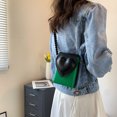 thumbnail image 2 of Sywqhk Bolso De Hombro Con Solapa De Corazón Para Mujer Bolsos De Cuero De Pu Monedero Para Teléfono (Verde) Sywqhk Para estrenar, 2 of 9