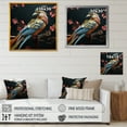 thumbnail image 4 of Designart "Avian Expressive Liberty I" Animals Bird Picture Framed Wall Decor, 4 of 5