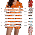 thumbnail image 3 of Halloween Pajamas Halloween Pumpkin Print Plus Size Button Nightwear Pajamas for Women Set, 3 of 8