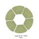 thumbnail image 5 of Naiovety 6X manteles individuales redondos, posavasos para tazas, resistente al calor, multicolor, decorativo, para Hotel, multiusos, almohadilla de Mostrada Verde 48*33 CM Naiovety HA082804-08, 5 of 6