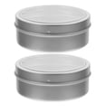 thumbnail image 1 of 2Pack Round Tin Box With Clear Window For Kitchen Storage 11.8X7.9X1.4In, 1 of 9