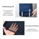 thumbnail image 4 of Bolsa de zapatos de viaje con 3 compartimentos, impermeable, a prueba de polvo, organizador de bolsas de zapatos de viaje portátil, organizador para uso diario, 4 of 7