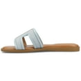 thumbnail image 2 of Journee Womens Primah "H" Band Slip On Flat Sandals, 2 of 9