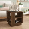 thumbnail image 1 of vidaXL Coffee Table Brown Oak 40x40x43 cm Engineered Wood, 1 of 5
