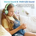 thumbnail image 2 of NEW BEE Kids Wireless Headphones with Mic | Adjustable Headband | Collapsible Design | Bluetooth 5.0, 2 of 6