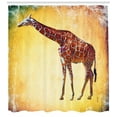 thumbnail image 3 of Ambesonne Giraffe Shower Curtain, Vintage Scenic, 69"Wx70"L, Multicolor, 3 of 3