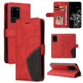 thumbnail image 1 of Case for Samsung Galaxy S20 Ultra 5G Leather Wallet Book Flip Folio Stand View Cover - Red, 1 of 5