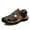 Dark Brown, variant on Lopsie Men's Outdoor Hiking Sandals Beach Sandals Leather Closed Toe Fisherman Sandal For Men