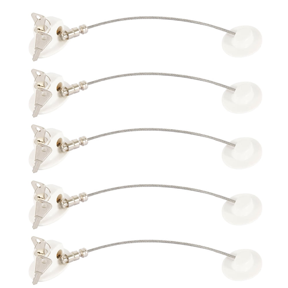 Willstar 5pcs Refrigerator Door Lock with Keys Window Lock Drawer Lock