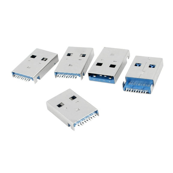 5pcs Welding Plate 180 Degree 9 Pin USB 3.0 A Male Jack Plug