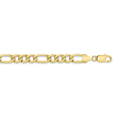 thumbnail image 1 of 10k 10mm Light Concave Figaro Chain (Weight: 62.99 Grams, Length: 24 Inches), 1 of 1