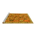 thumbnail image 2 of Ahgly Company Machine Washable Indoor Round Persian Yellow Traditional Area Rugs, 3' Round, 2 of 4