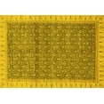 thumbnail image 1 of Ahgly Company Machine Washable Indoor Rectangle Abstract Yellow Modern Area Rugs, 7' x 9', 1 of 4