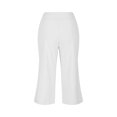 thumbnail image 5 of Lixiuxyad Baggy Wide Leg Pants Women's Cropped Pants Summer Casual Pants With Pockets Women's Casual Pants White, 5 of 6
