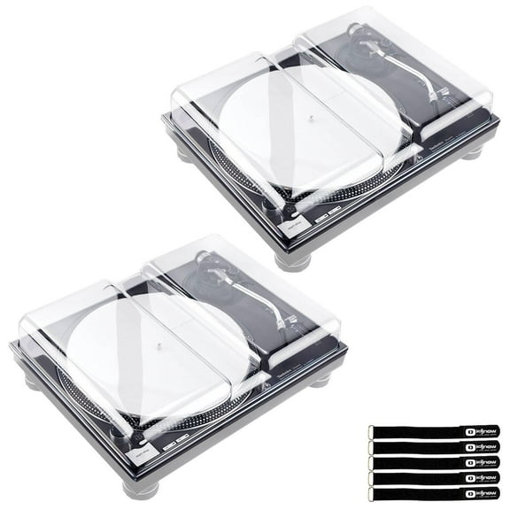 Decksaver Technics SL-1200 Series or Pioneer PLX-1000 Turntable Cover Duo Package