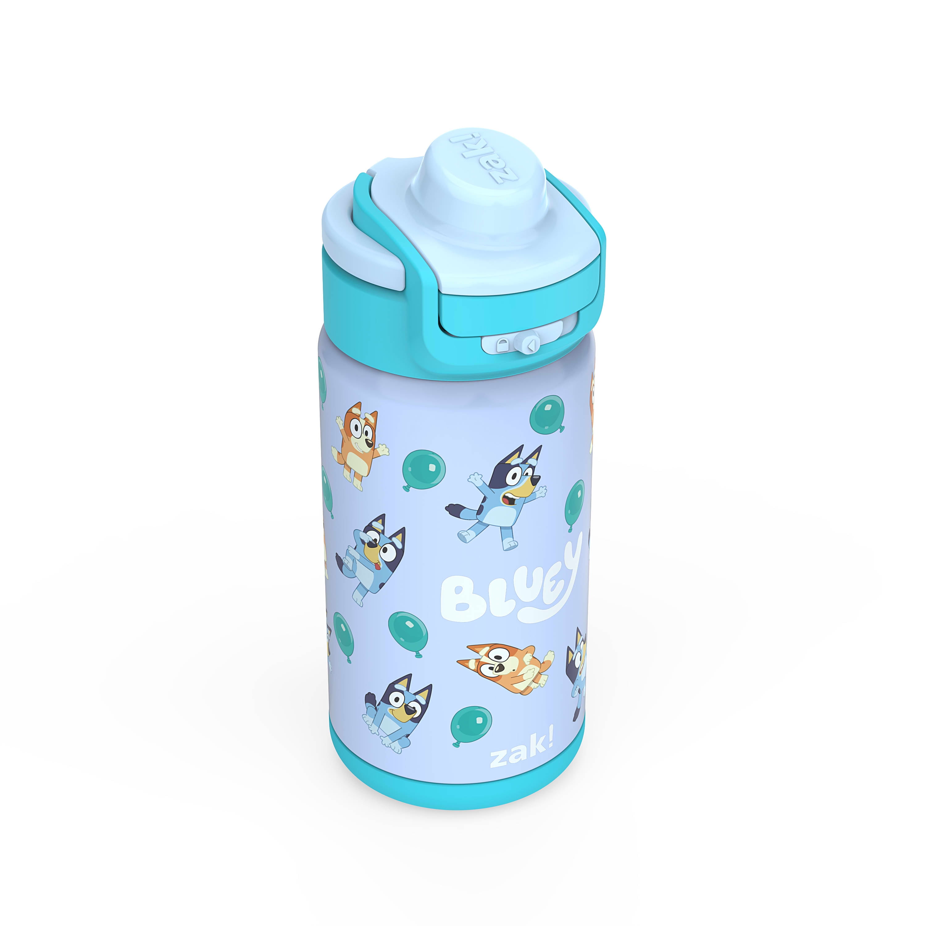  Zak Designs Harmony Bluey Kid Water Bottle for Travel or At  Home, 14oz Recycled Stainless Steel is Leak-Proof When Closed and Vacuum  Insulated (Bluey, Bingo, Muffin) : Sports & Outdoors