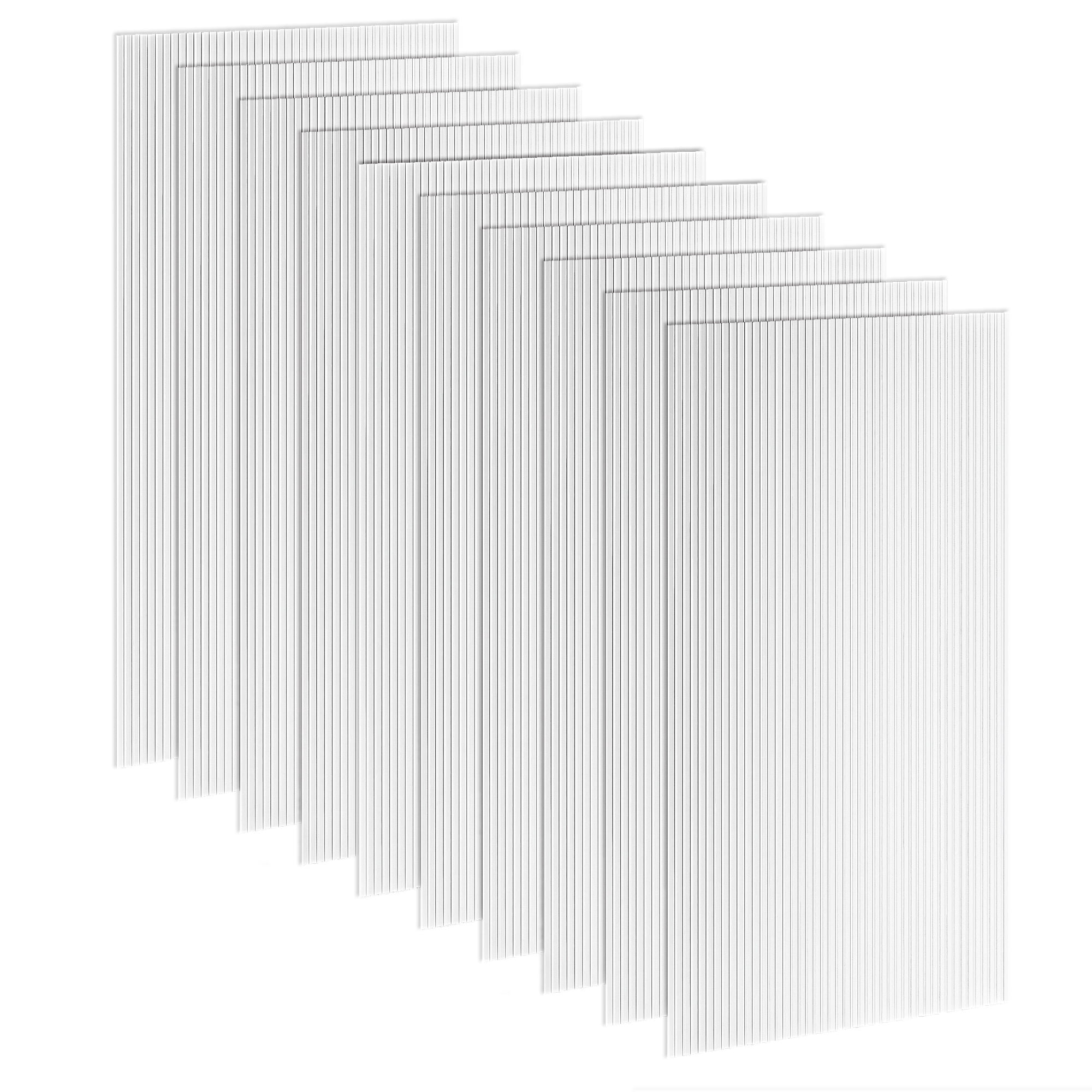 Outsunny Polycarbonate Greenhouse Panels UV Protected Twin-Wall Polycarbonate Sheet 10 Pack Clear